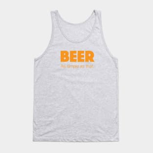 BEER as simple as that. Tank Top